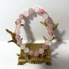 ロードナイトシリカブレスレット✨8mm 内周16.5〜17cm 天然石 ピンク 