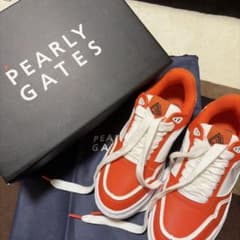 PEARLY GATES ローカットスニーカー オレンジ PEARLY GATES ローカットスニーカー オレンジ - メルカリ