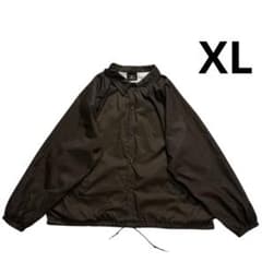80s 90s USA製 ナイロン コーチジャケット XL こげ茶 白 無地 - メルカリ