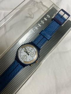 SWATCH クロノグラフ 青 日本未発売 ビンテージSkipper 1990年 - メルカリ