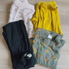 【95cm】男女兼用まとめ売り　パンツ3点セット + 長袖トップス