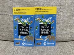 琵琶湖博物館　観覧券　二枚のサムネイル