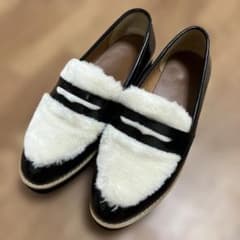 ファー付き　厚底ローファー　Lのサムネイル