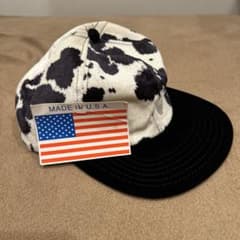 90s 牛柄 CAP buttstain と同じ生地 デッドストック crime - メルカリ