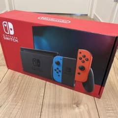 【完品美品・バッテリー強化版】Nintendo Switch ネオンレッドブルーのサムネイル