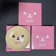 리락쿠마 meets honey 접시 베이지 3장 세트