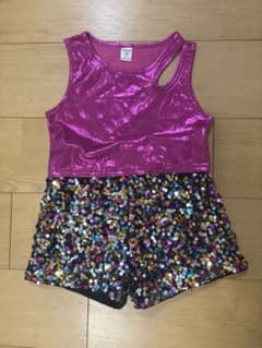 SHEIN メタリック スパンコールパンツ&トップス 6Yのサムネイル