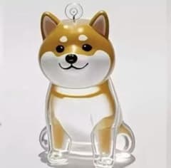 愛犬の思い出保存 柴犬おすわり毛収納カプセル キーホルダー　毛玉入れのサムネイル