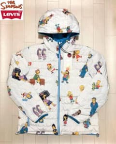 リーバイス × ザ・シンプソンズ コラボ リバーシブル パッカブルジャケット Lのサムネイル