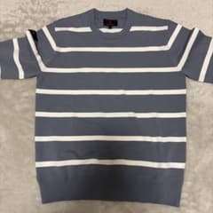 【美品】ブリーフィングゴルフ メンズ　ニット ボーダー グレー　L 美品】ブリーフィングゴルフ メンズ ニット ボーダー グレー L - メルカリ
