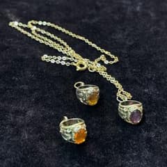 希少 90's カレッジリング ネックレストップ 3点セット(バラ売り不可) 希少 90's カレッジリング ネックレストップ 3点セット(バラ売り不可
