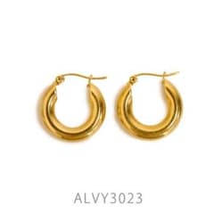 チャンキーフープピアス 20mm ゴールドのサムネイル