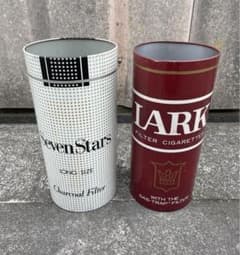 昭和レトロ/ビンテージ/セブンスター/LARK/ゴミ箱/ブリキ缶/2個セット
