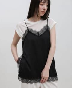 セレクトモカ　select mocaマットサテンレースキャミソールのサムネイル