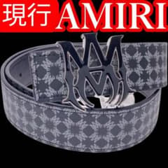 現行 最安値 バチイケ AMIRI MA Logo Monogram Belt | Mercari