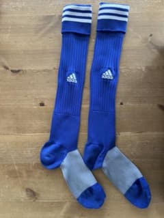 adidas サッカー用ソックス 青のサムネイル