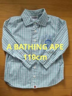 A BATHING APE☆エイプ☆チェック柄☆長袖シャツ☆baby milo☆ - メルカリ