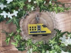 ☆アイロンビーズ　ドクターイエロー　ストラップ☆のサムネイル