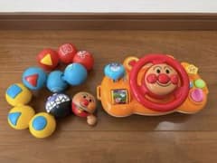 アンパンマン 知育玩具 おしゃべりハンドル　つなげてポン！のサムネイル