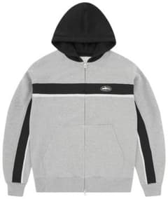 Corteiz Ribbed Sporteiz Zip Hoodie Grey