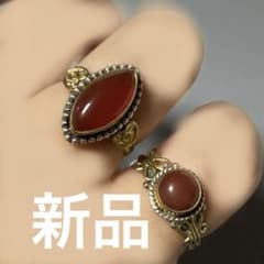新品 ビジュマム bijumam コネクトリング カーネリアン 2点セットのサムネイル