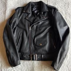 RHENIUM 40 レザーライダースジャケット ダブルライダース 本革