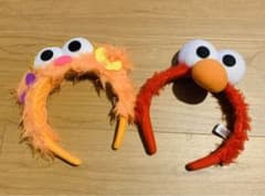 【美品】USJ カチューシャ　セサミストリート　エルモ　ゾーイのサムネイル