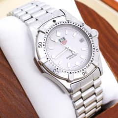 稼働 TAG HEUER 腕時計 プロフェッショナル シルバー デイト3767