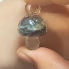 ガラス細工 ミニチュア 置物 ペンダントトップ ハンドメイドパーツ毒