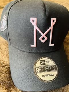 New Era 9FORTY キャップ 黒 M刺繍のサムネイル