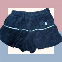 もこもこショートパンツ キュロット ブラック　りぼん120cmのサムネイル
