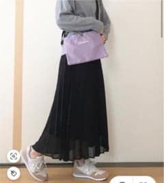 GU 黒プリーツスカート ◎即日発送のサムネイル