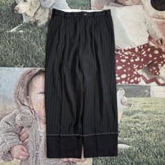 Magliano Black stripe Slacks Pants | Mercari