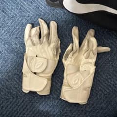 ホワイト バッティンググローブ セットのサムネイル