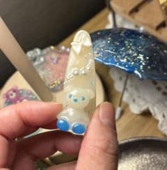 レジン ヘアクリップ くまモチーフのサムネイル
