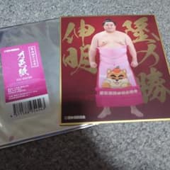 隆の勝　力色紙　大相撲　相撲のサムネイル