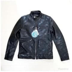 ★50%オフ★ヒステリックグラマーラムレザーシングルライダースジャケットSのサムネイル