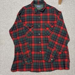 PENDLETON50年代 ネルシャツ チェック柄 レッド グリーン XLのサムネイル