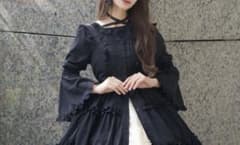 眞白ありす　しまむら　姫袖　ブラウス　ブラック　LLのサムネイル