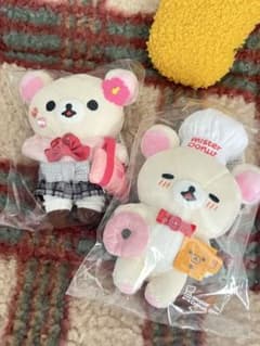 リラックマ＆ミスタードーナツとJK 制服 ギャルぬいぐるみセットのサムネイル