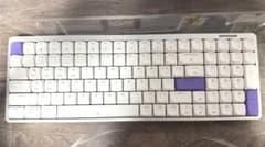 EPOMAKER LUMA100 キーボード ホワイト 紫 本体 - メルカリ