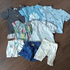 【90cm】夏物 Tシャツ パンツ まとめ売りのサムネイル