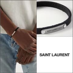 か*ん様 SAINT LAURENT レザーブレスレット　バングル か*ん様 SAINT LAURENT レザーブレスレット バングル - メルカリ