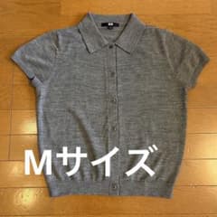UNIQLO メリノブレンドポロカーディガン　Mサイズのサムネイル