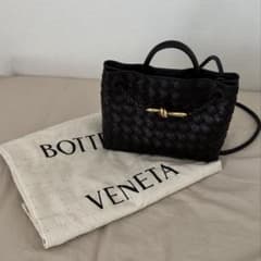 極美品 ダークブラウン Bottega Veneta アンディアーモ スモール 