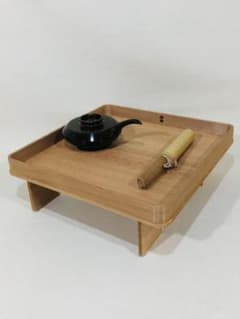 花所望 花台 唐銅花水注 小刀 美品 茶道具 送料込のサムネイル