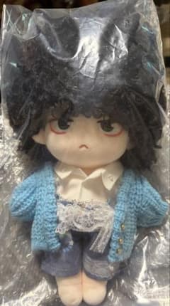 王一博 20cm ぬいぐるみ＋レース衣装水色＋靴 美品 ウィッグ付 - メルカリ