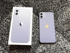 iPhone 11 64GB パープル SIMフリー 初期化済み 箱付きのサムネイル