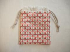 刺し子巾着　手刺繍のサムネイル
