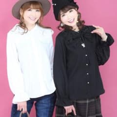 ☆新品タグ付き☆＆LOVE☆衿コンシャスな華やかフェミニンブラウス☆